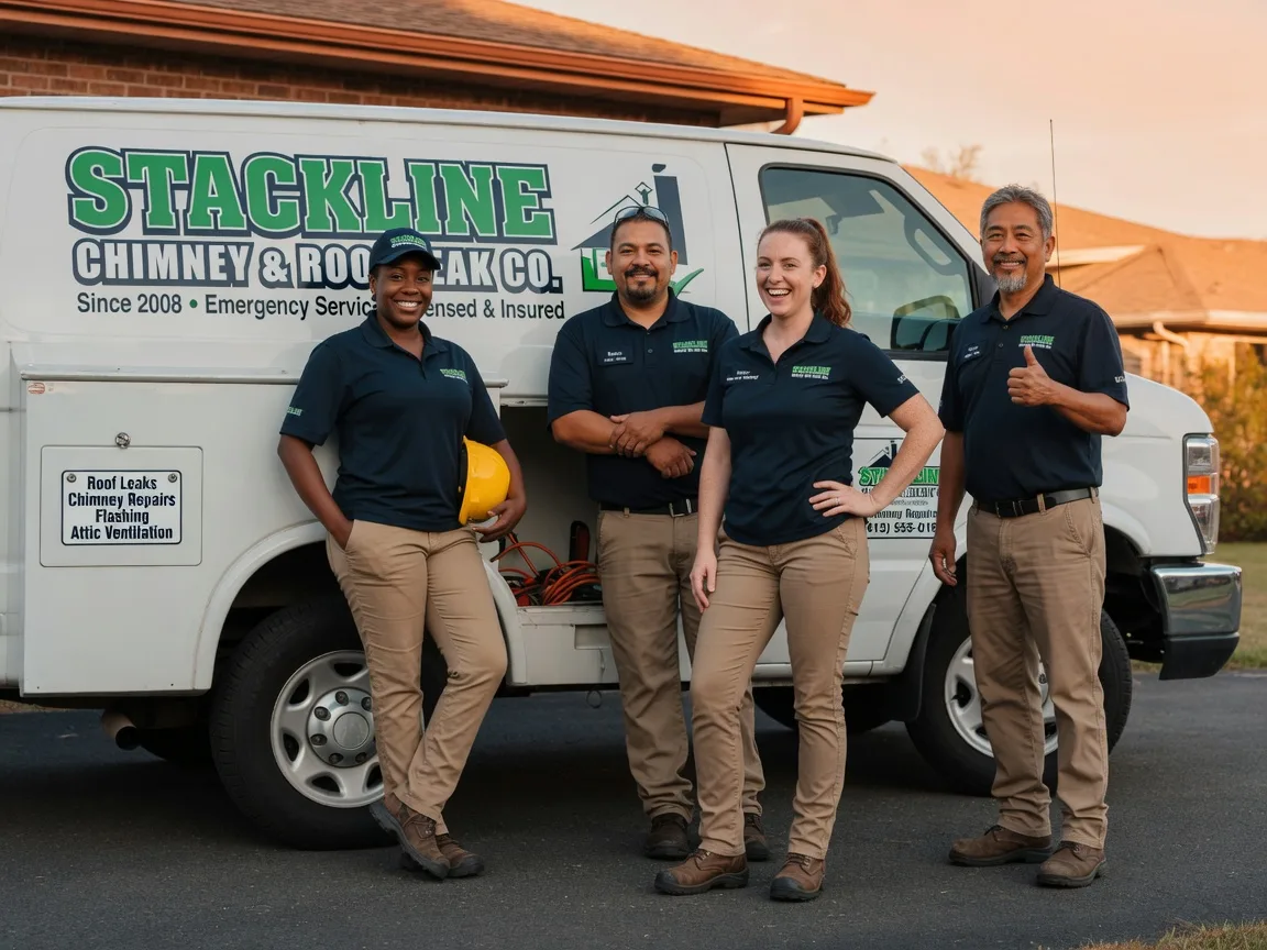 Chimney flashing repair company in George, IA